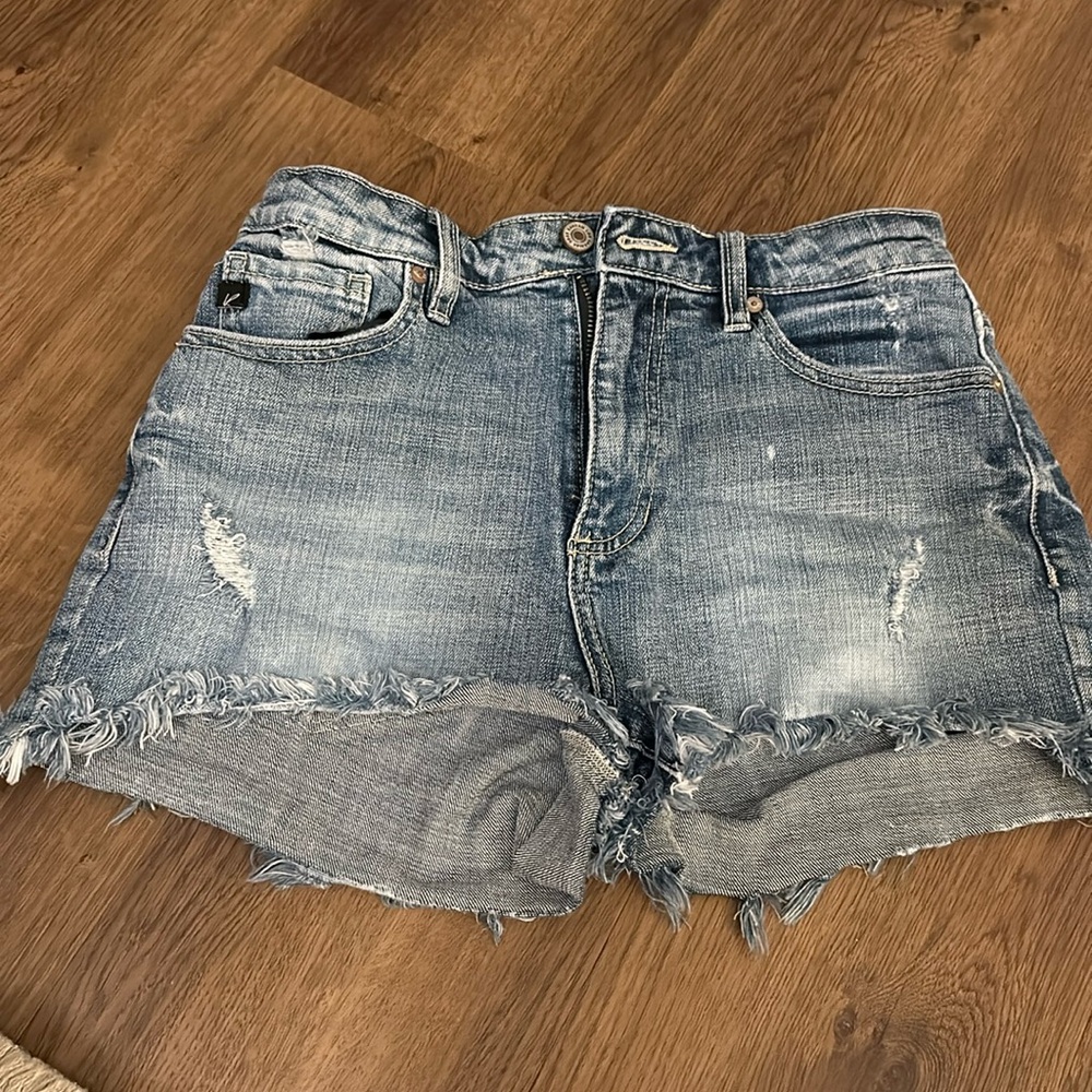 KanCan Ila High Rise Mom Jean Shorts